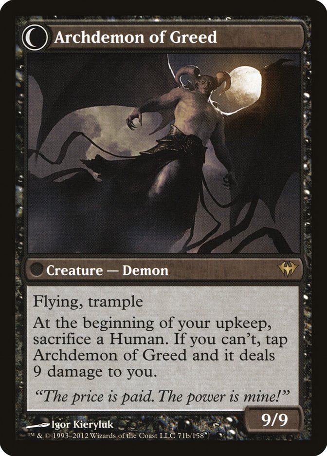 Ravenous Demon // Archdemon of Greed [Dark Ascension] | Tables and Towers