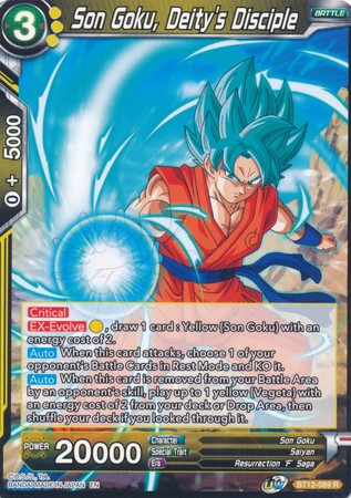 Son Goku, Deity's Disciple (BT12-089) [Vicious Rejuvenation] | Tables and Towers