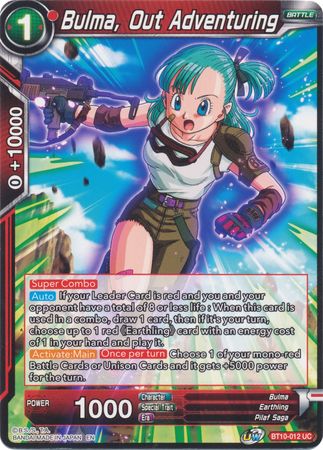 Bulma, Out Adventuring (BT10-012) [Rise of the Unison Warrior] | Tables and Towers