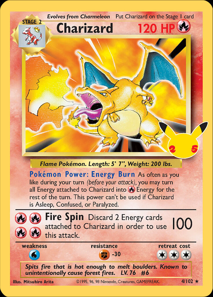 Charizard (4/102) [Celebrations: 25th Anniversary - Classic Collection] | Tables and Towers