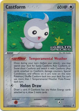 Castform (34/113) (Stamped) [EX: Delta Species] | Tables and Towers