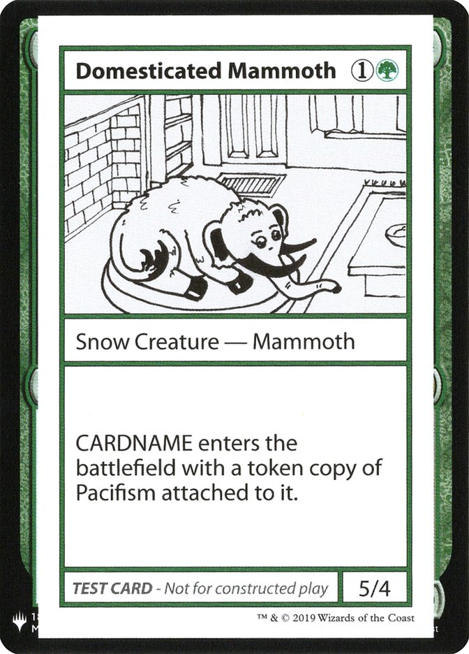 Domesticated Mammoth [Mystery Booster Playtest Cards] | Tables and Towers