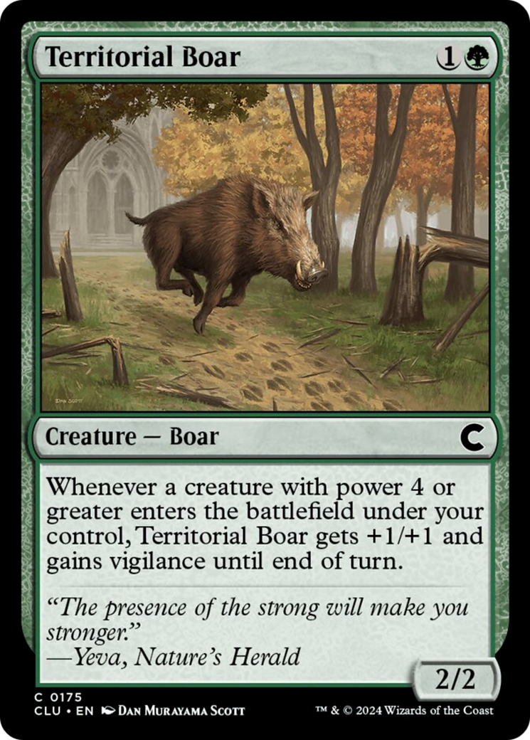 Territorial Boar [Ravnica: Clue Edition] | Tables and Towers