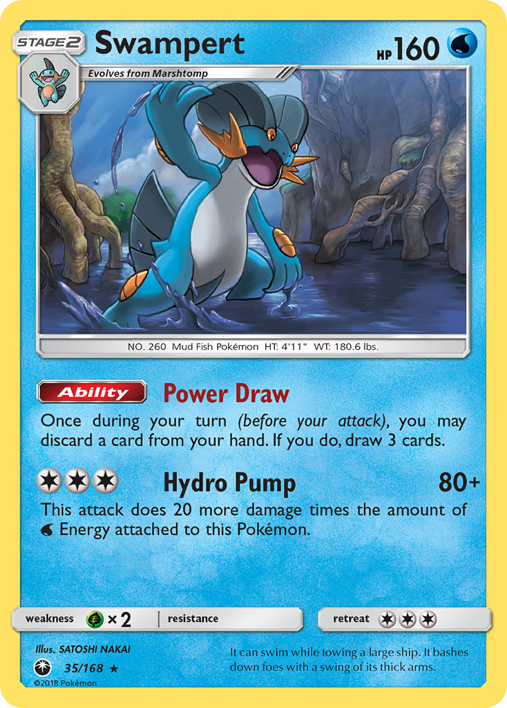 Swampert (35/168) [Sun & Moon: Celestial Storm] | Tables and Towers