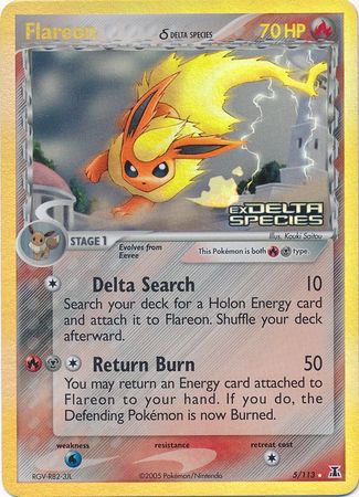 Flareon (5/113) (Delta Species) (Stamped) [EX: Delta Species] | Tables and Towers