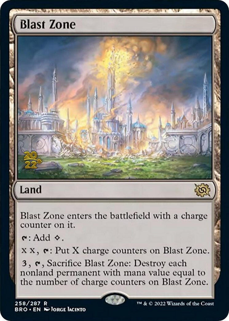 Blast Zone (258) [The Brothers' War Prerelease Promos] | Tables and Towers