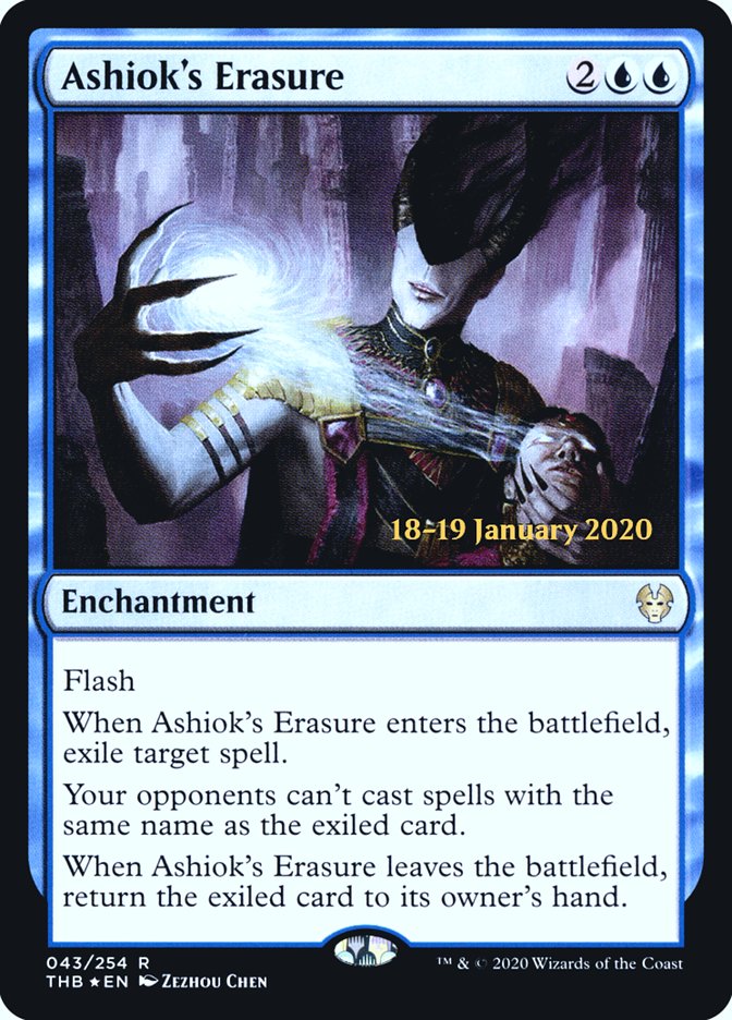 Ashiok's Erasure [Theros Beyond Death Prerelease Promos] | Tables and Towers