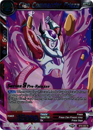 Clan Commander Frieza (BT9-004) [Universal Onslaught Prerelease Promos] | Tables and Towers