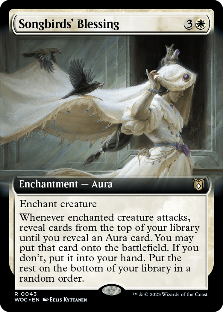 Songbirds' Blessing (Extended Art) [Wilds of Eldraine Commander] | Tables and Towers