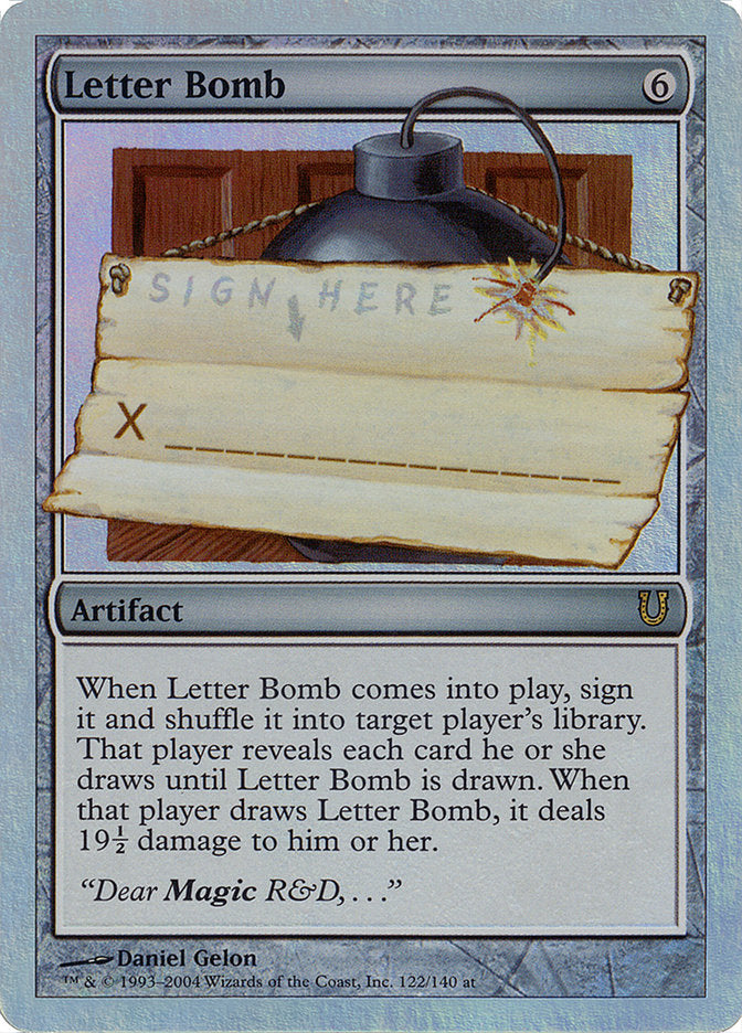 Letter Bomb (Alternate Foil) [Unhinged] | Tables and Towers