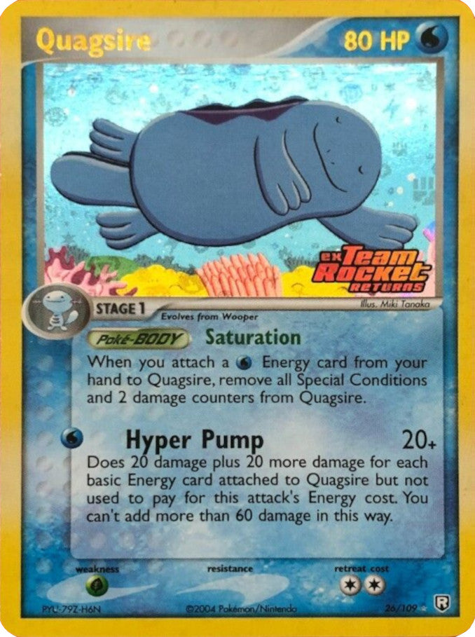 Quagsire (26/109) (Stamped) [EX: Team Rocket Returns] | Tables and Towers