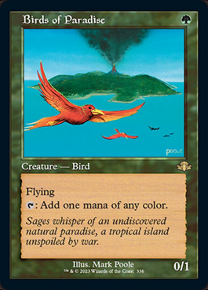 Birds of Paradise (Retro) [Dominaria Remastered] | Tables and Towers