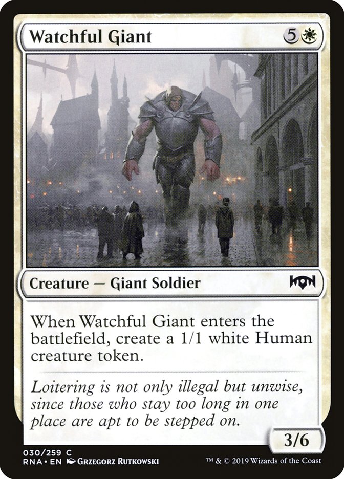 Watchful Giant [Ravnica Allegiance] | Tables and Towers