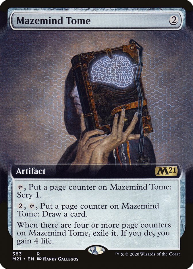 Mazemind Tome (Extended Art) [Core Set 2021] | Tables and Towers