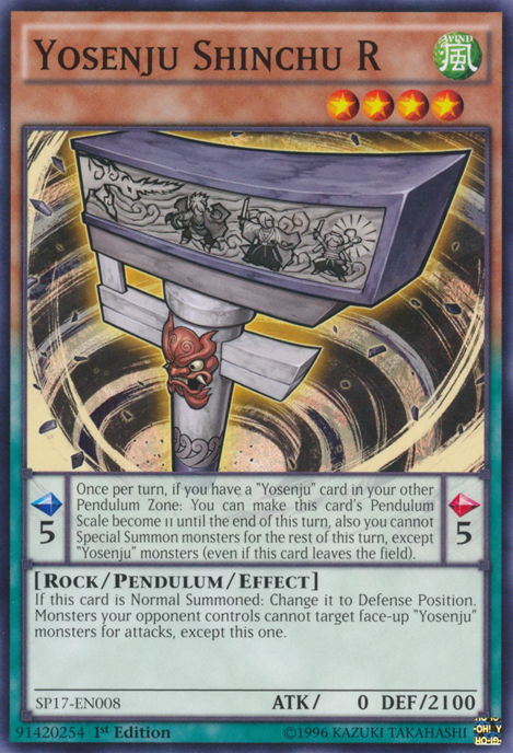 Yosenju Shinchu R [SP17-EN008] Starfoil Rare | Tables and Towers