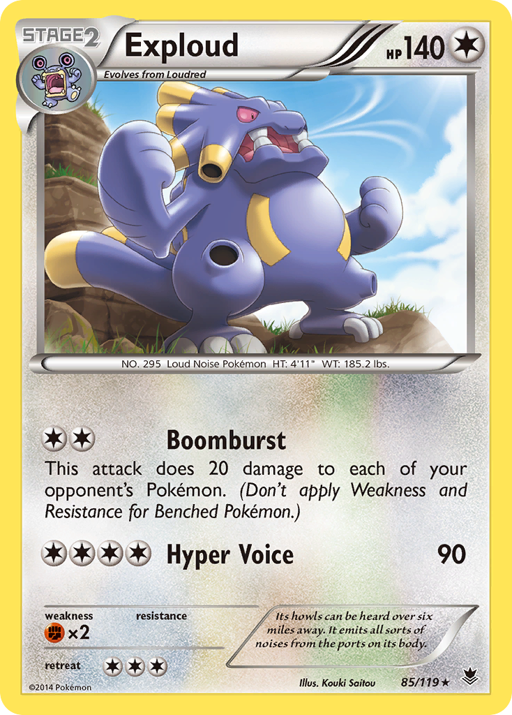 Exploud (85/119) [XY: Phantom Forces] | Tables and Towers