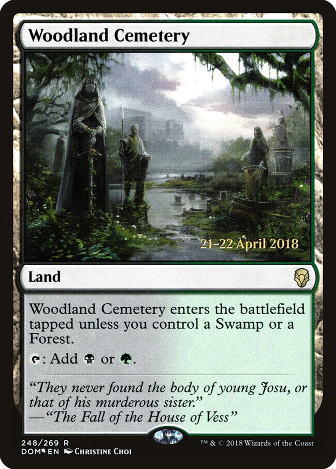 Woodland Cemetery [Dominaria Prerelease Promos] | Tables and Towers