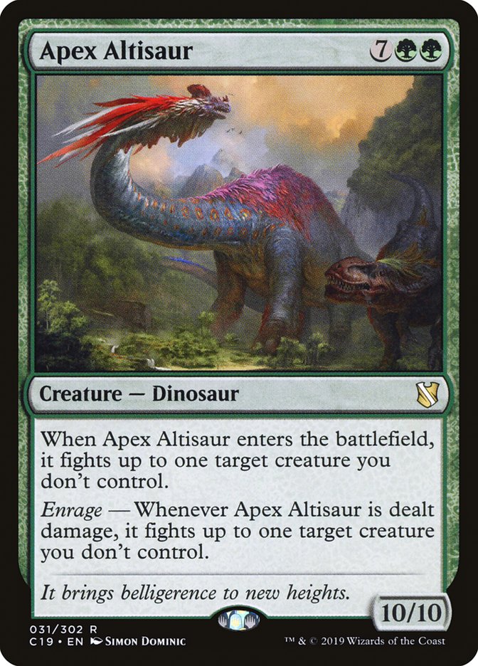 Apex Altisaur [Commander 2019] | Tables and Towers