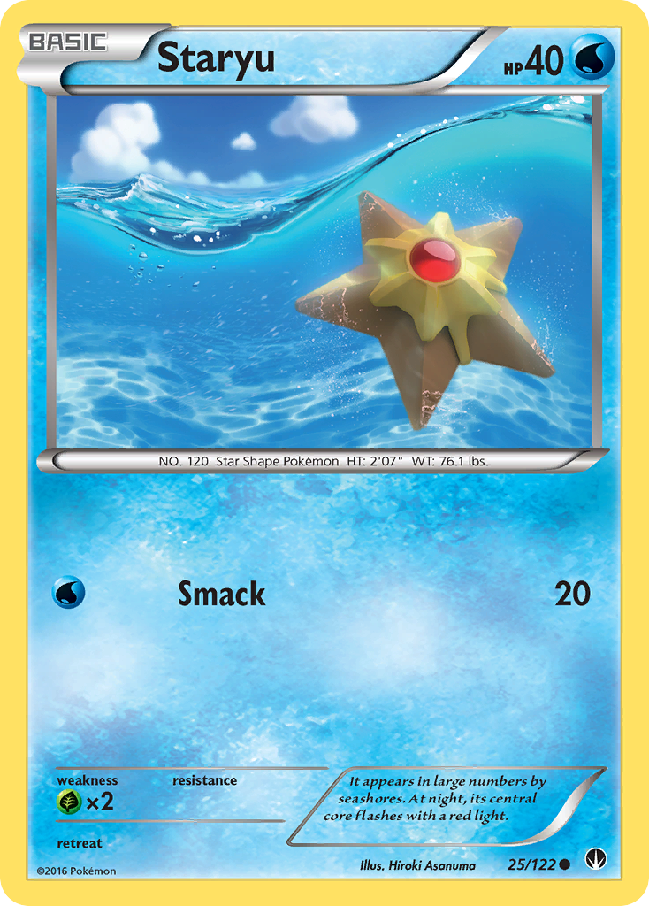 Staryu (25/122) [XY: BREAKpoint] | Tables and Towers