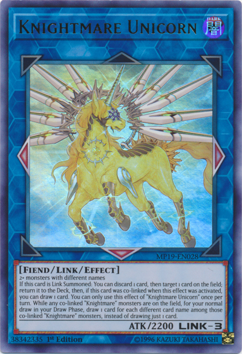 Knightmare Unicorn [MP19-EN028] Ultra Rare | Tables and Towers