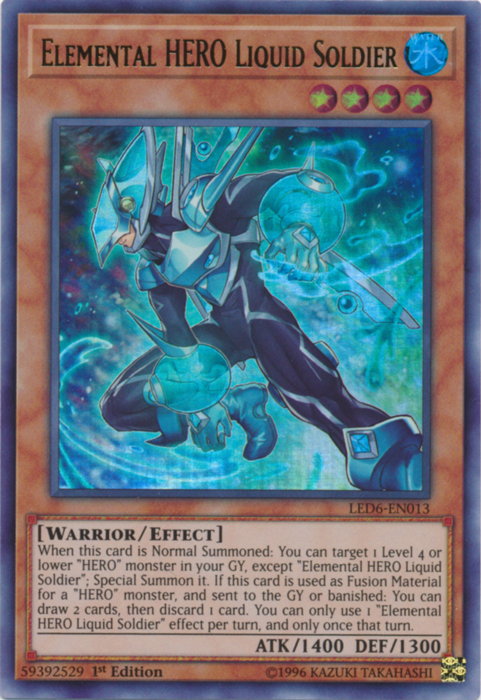 Elemental Hero Liquid Soldier [LED6-EN013] Ultra Rare | Tables and Towers