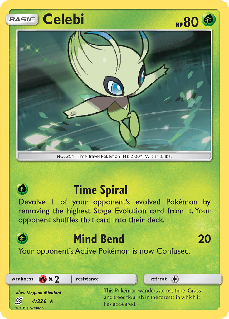 Celebi (4/236) [Sun & Moon: Unified Minds] | Tables and Towers