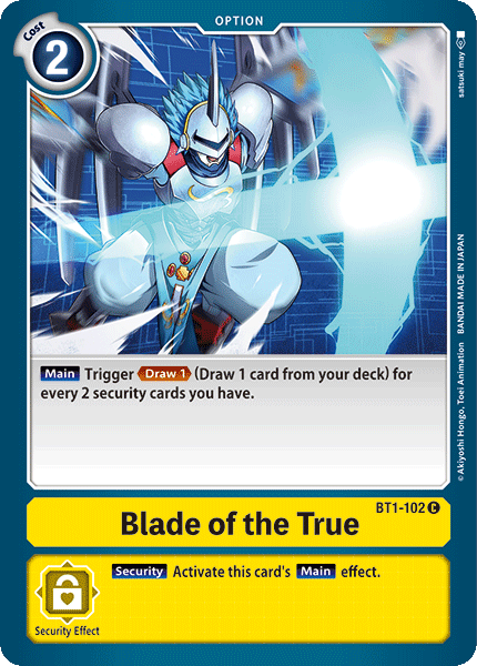 Blade of the True [BT1-102] [Release Special Booster Ver.1.0] | Tables and Towers