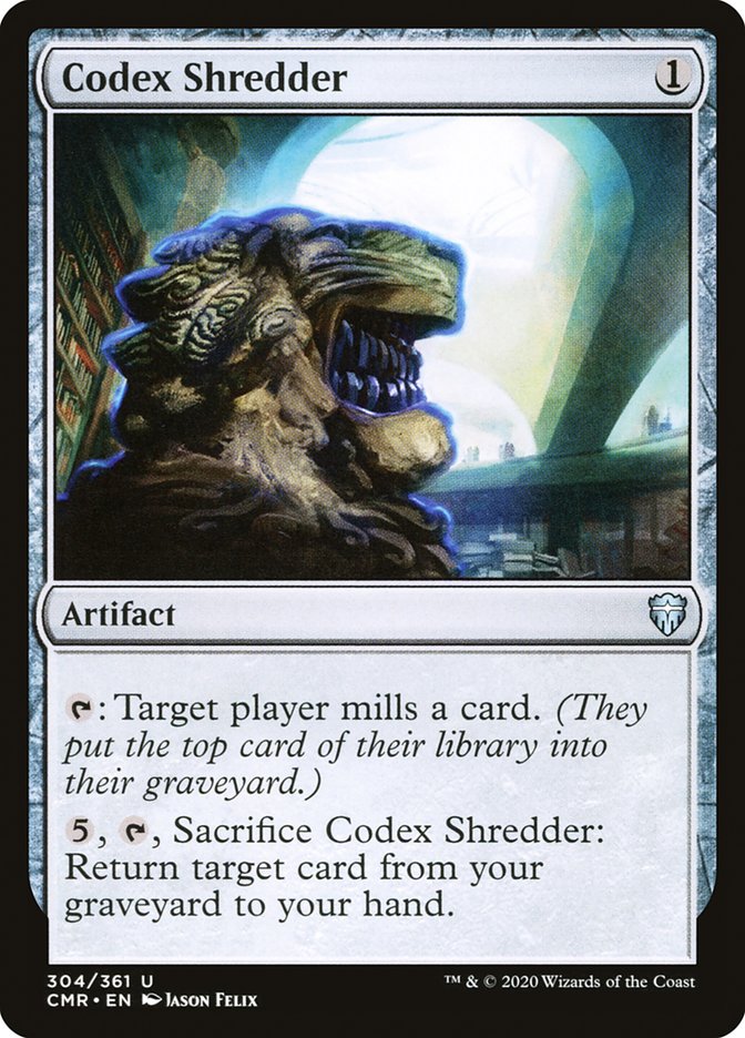 Codex Shredder [Commander Legends] | Tables and Towers