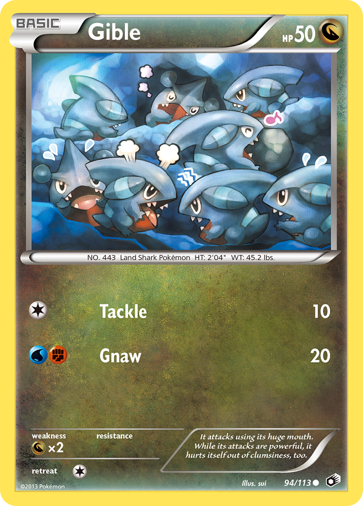 Gible (94/113) [Black & White: Legendary Treasures] | Tables and Towers