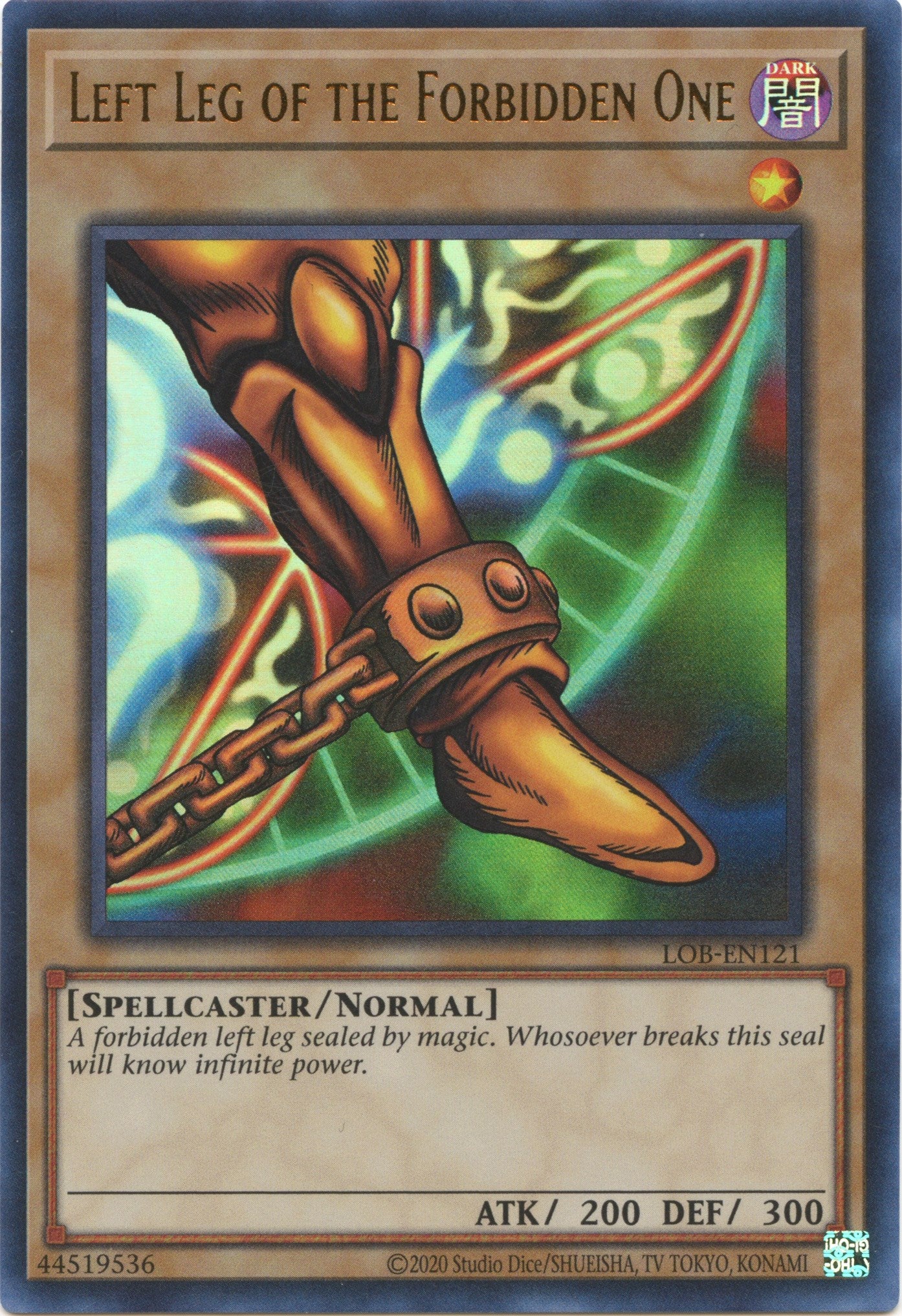 Left Leg of the Forbidden One (25th Anniversary) [LOB-EN121] Ultra Rare | Tables and Towers