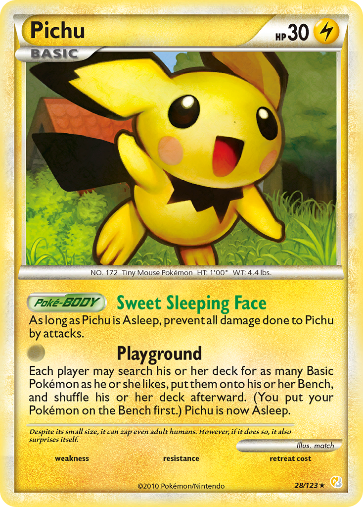 Pichu (28/123) [HeartGold & SoulSilver: Base Set] | Tables and Towers