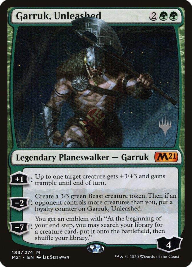 Garruk, Unleashed (Promo Pack) [Core Set 2021 Promos] | Tables and Towers