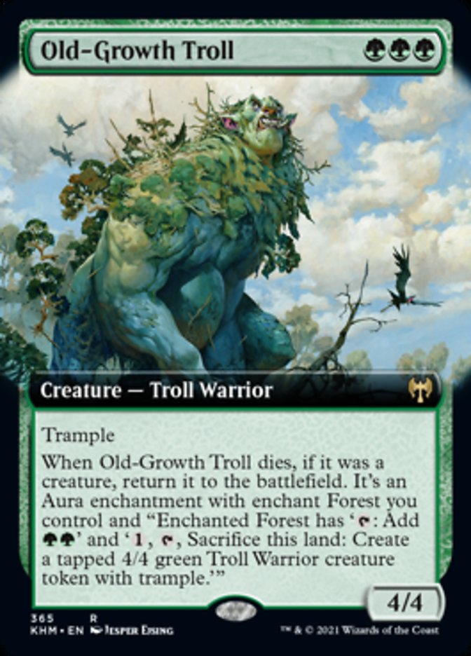 Old-Growth Troll (Extended Art) [Kaldheim] | Tables and Towers