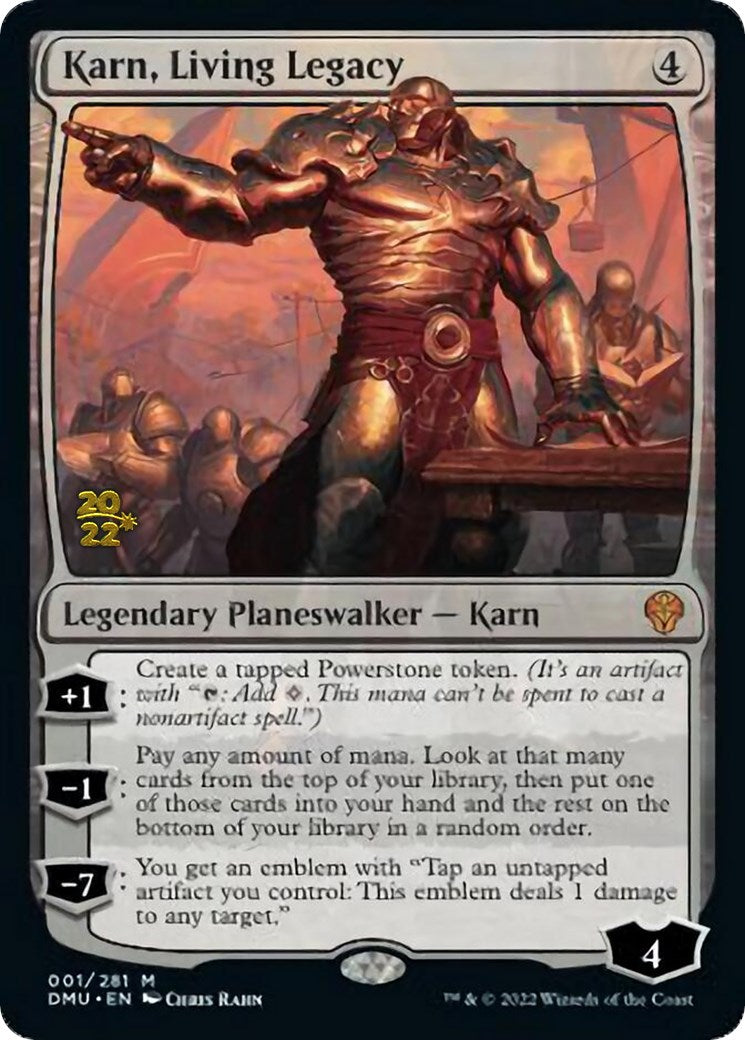 Karn, Living Legacy [Dominaria United Prerelease Promos] | Tables and Towers