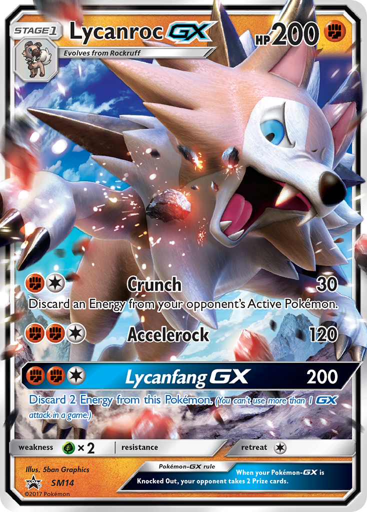 Lycanroc GX (SM14) [Sun & Moon: Black Star Promos] | Tables and Towers