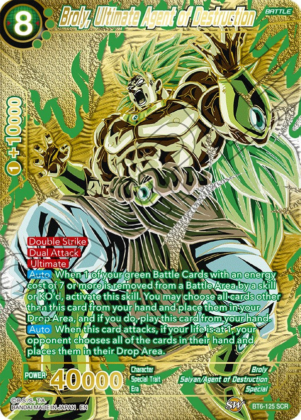 Broly, Ultimate Agent of Destruction (Premium Edition) (BT6-125) [5th Anniversary Set] | Tables and Towers