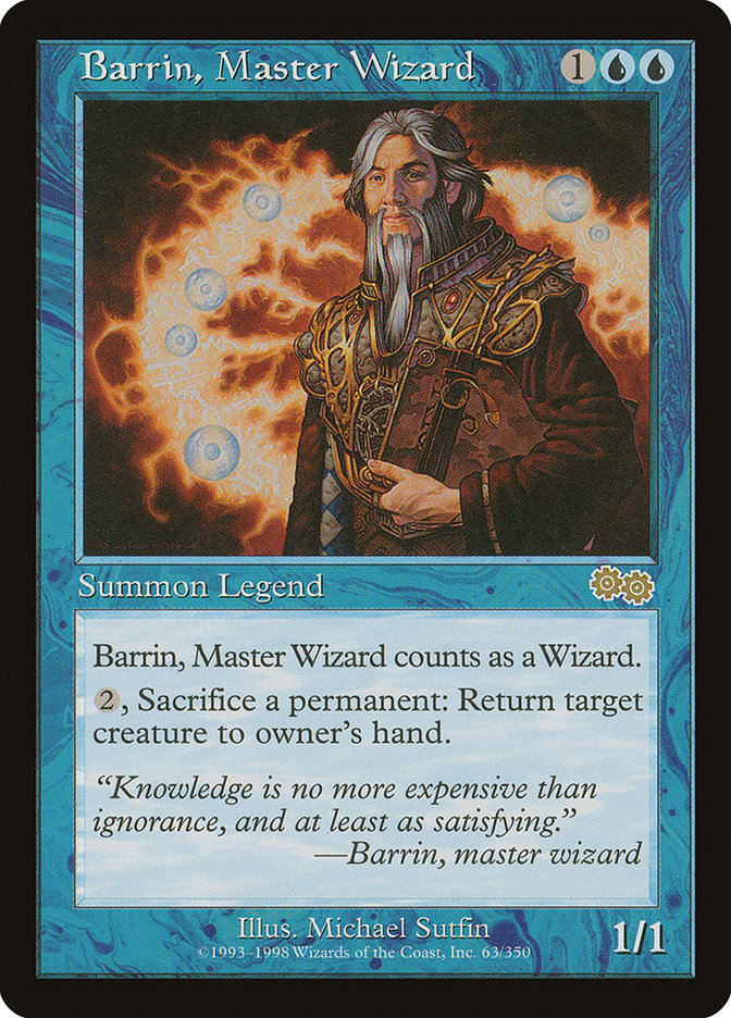 Barrin, Master Wizard [Urza's Saga] | Tables and Towers