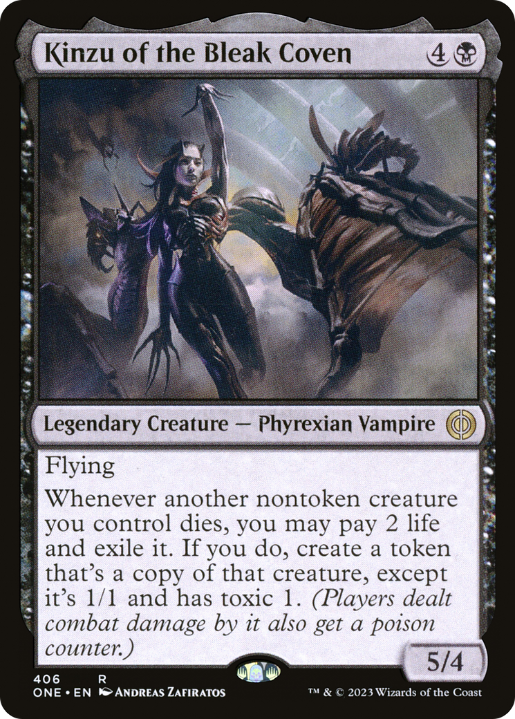 Kinzu of the Bleak Coven [Phyrexia: All Will Be One] | Tables and Towers