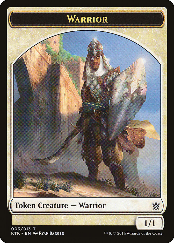 Warrior Token (003/013) [Khans of Tarkir Tokens] | Tables and Towers