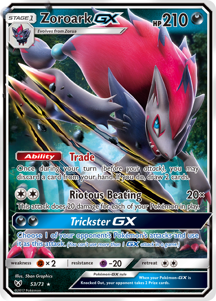 Zoroark GX (53/73) [Sun & Moon: Shining Legends] | Tables and Towers