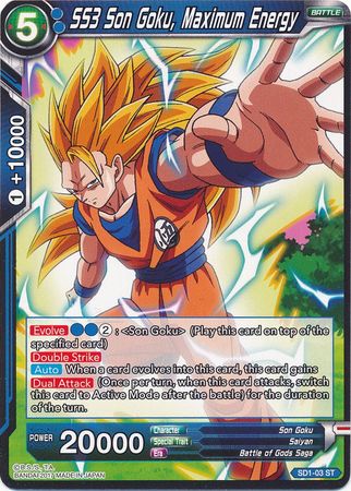 SS3 Son Goku, Maximum Energy (Starter Deck - The Awakening) (SD1-03) [Galactic Battle] | Tables and Towers