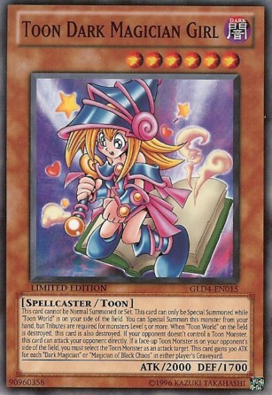 Toon Dark Magician Girl [GLD4-EN015] Common | Tables and Towers