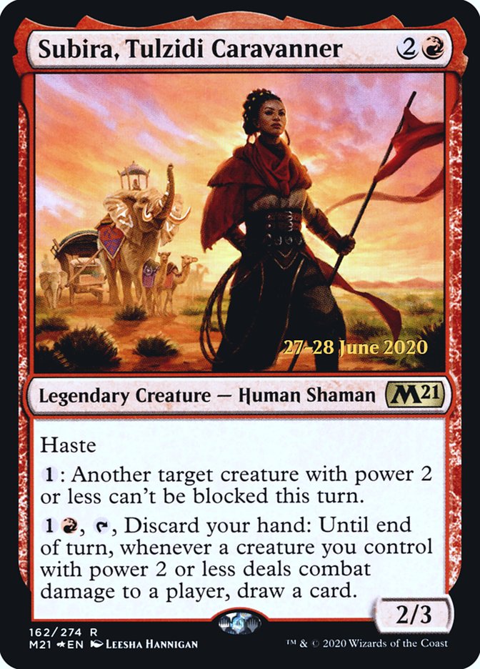 Subira, Tulzidi Caravanner [Core Set 2021 Prerelease Promos] | Tables and Towers