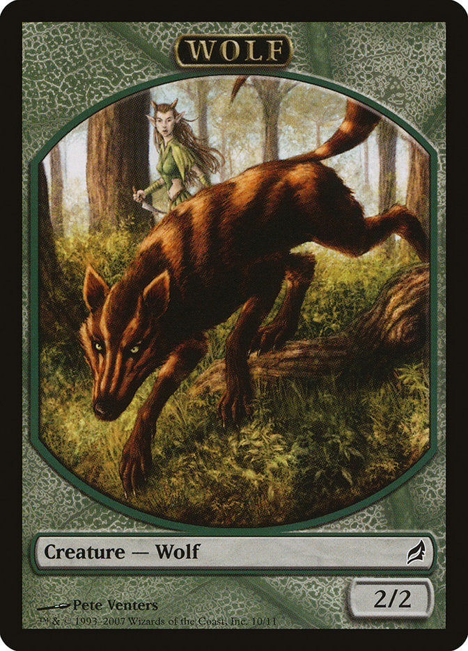 Wolf Token [Lorwyn Tokens] | Tables and Towers