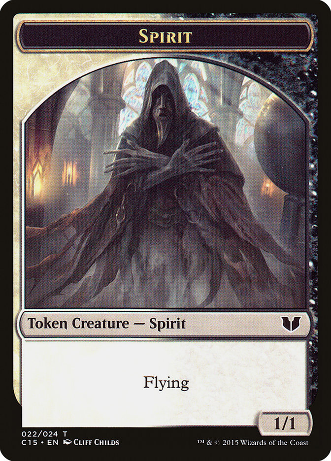 Spirit (022) // Angel Double-Sided Token [Commander 2015 Tokens] | Tables and Towers