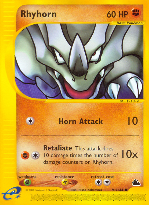 Rhyhorn (91/144) [Skyridge] | Tables and Towers