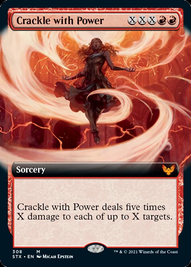 Crackle with Power (Extended Art) [Strixhaven: School of Mages] | Tables and Towers