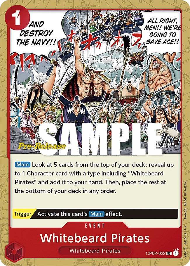 Whitebeard Pirates [Paramount War Pre-Release Cards] | Tables and Towers