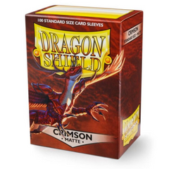 Dragon Shield Sleeves: Matte Crimson (Box Of 100) | Tables and Towers