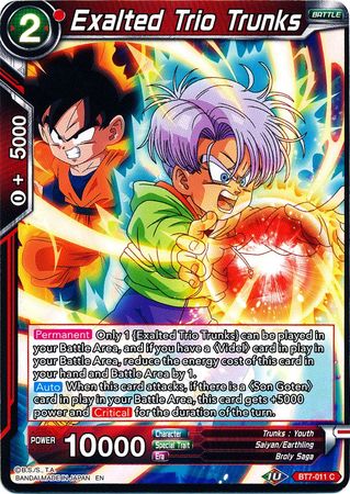 Exalted Trio Trunks (BT7-011) [Assault of the Saiyans] | Tables and Towers